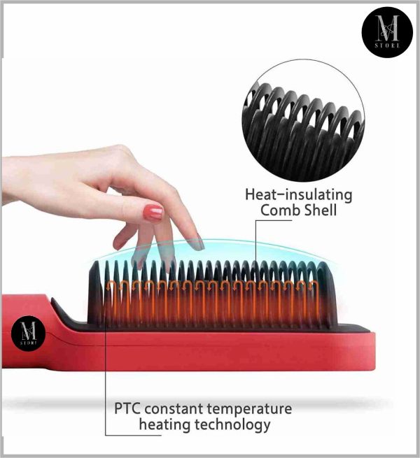 Electric Professional Hair Straightening Brush