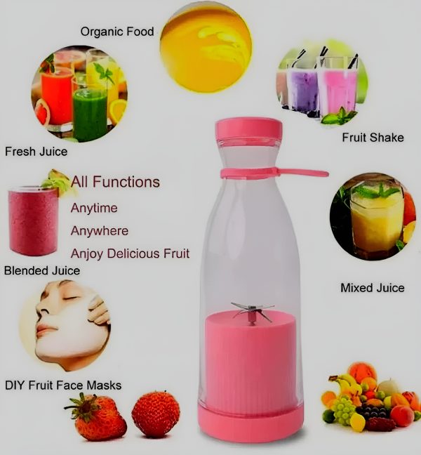 Mini Portable Blender Rechargeable Fruit Juicer Mixers 380 Ml