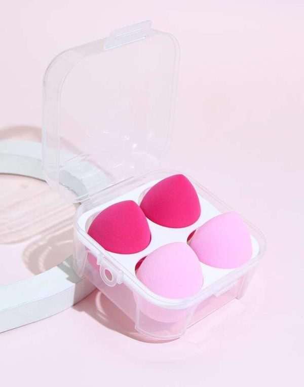 Pack Of 4 – Beauty Blender With Plastic Case